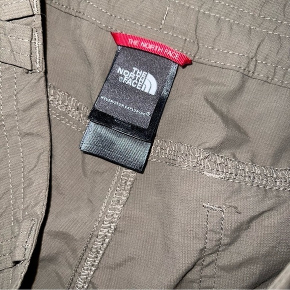 The North Face Pants Women Size 4 Hiking Convertible roll up brown Straight AA - Picture 13 of 14